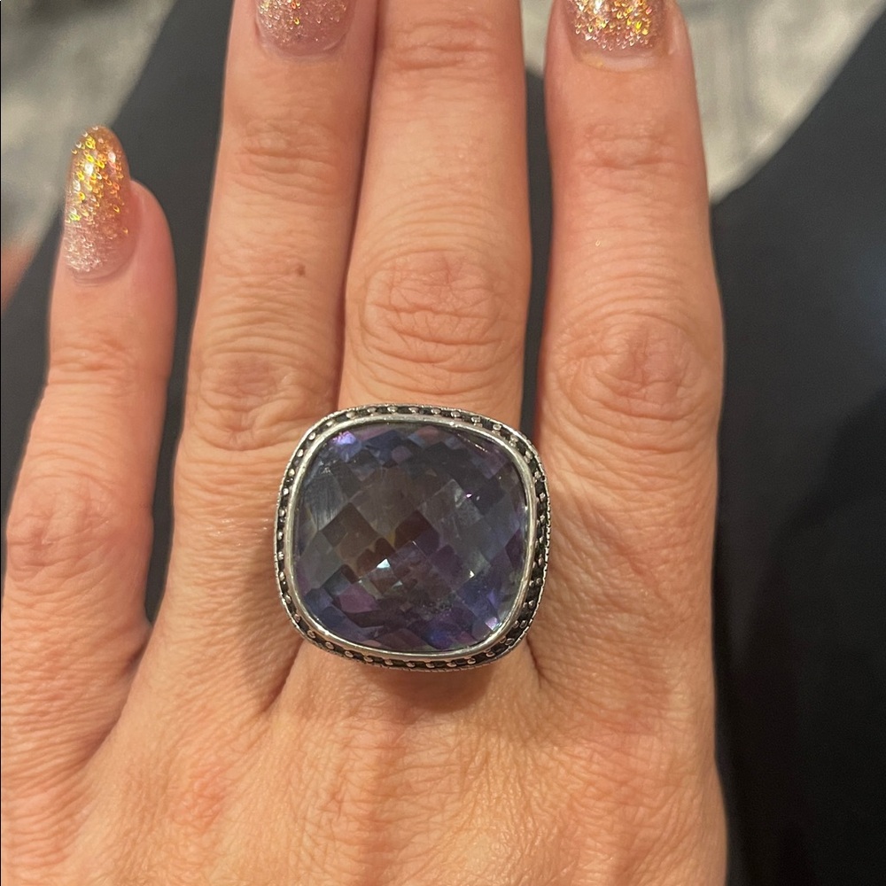 Elegant Purple Gemstone Ring